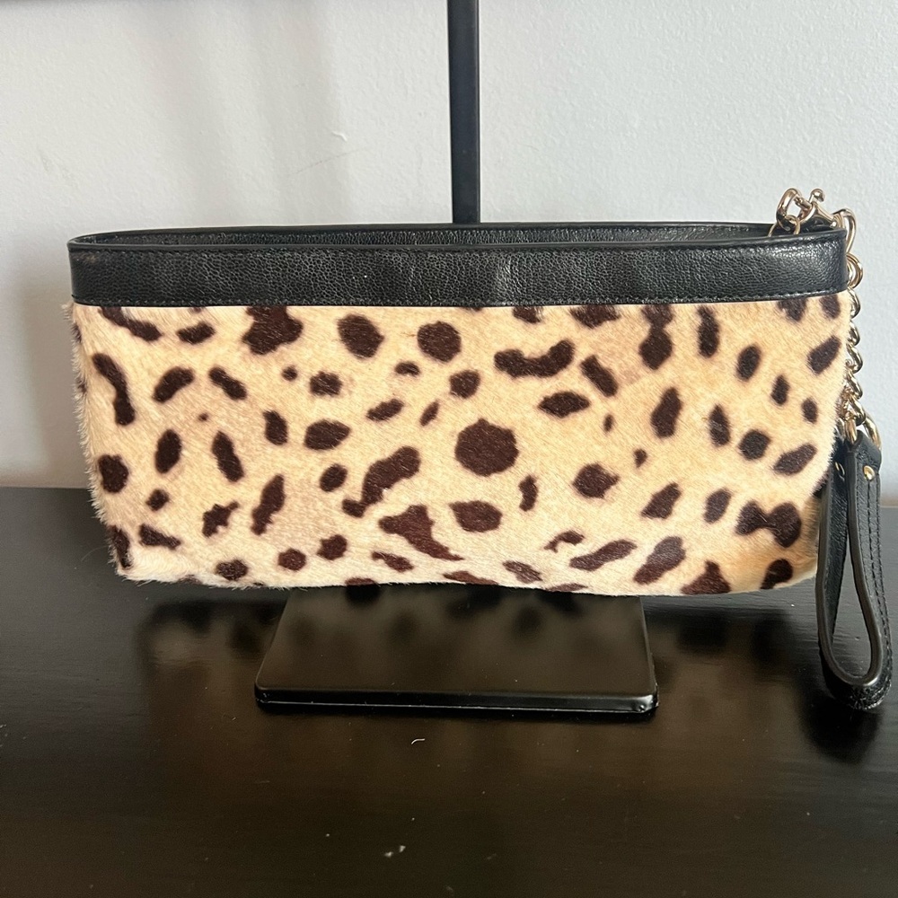 Coach Ocelot Calf Hair Wristlet - Picture 4 of 7